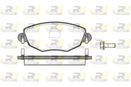 Гальмівні колодки дискові ROADHOUSE 2776.00