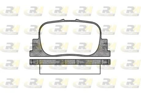 Гальмівні колодки дискові ROADHOUSE 2801.00