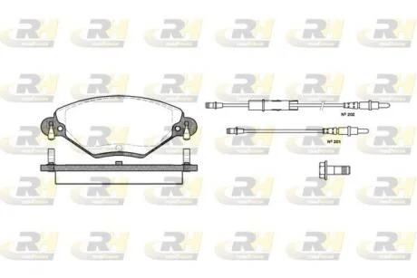 Гальмівні колодки дискові ROADHOUSE 2828.04