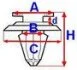 Кліпси, затискачі і кріплення ROMIX ROMC10003 (фото 2)