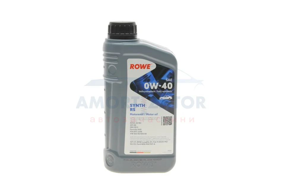 Олива моторна HIGHTEC SYNTH RS SAE 0W-40 (1 L) ROWE 20020001099 (фото 1)