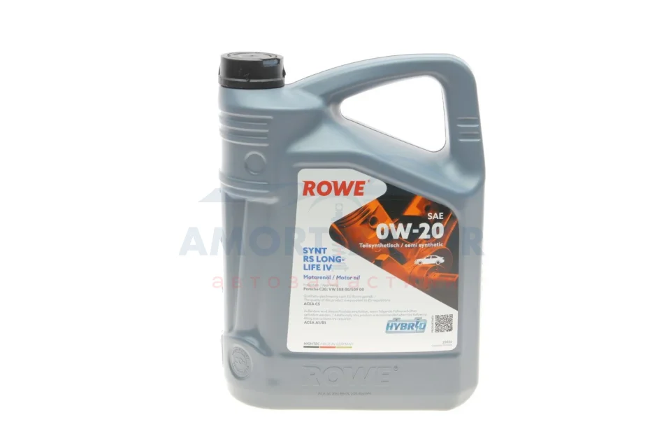 Олива моторна HIGHTEC SYNTH RS LONGLIFE IV SAE 0W-20 (5 L) ROWE 20036005099 (фото 1)