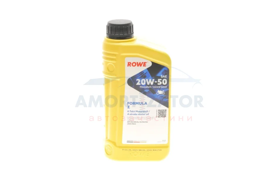 Олива моторна HIGHTEC FORMULA SAE 20W-50 Z (1 L) ROWE 20050001099 (фото 1)