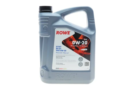 Олива моторна HIGHTEC SYNT RS D1 SAE 0W-20 (5 L) ROWE 20051005099