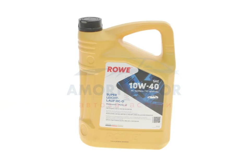 Олива моторна HIGHTEC SUPER LEICHTLAUF HC-O SAE 10W-40 (5 L) ROWE 20058005099 (фото 1)