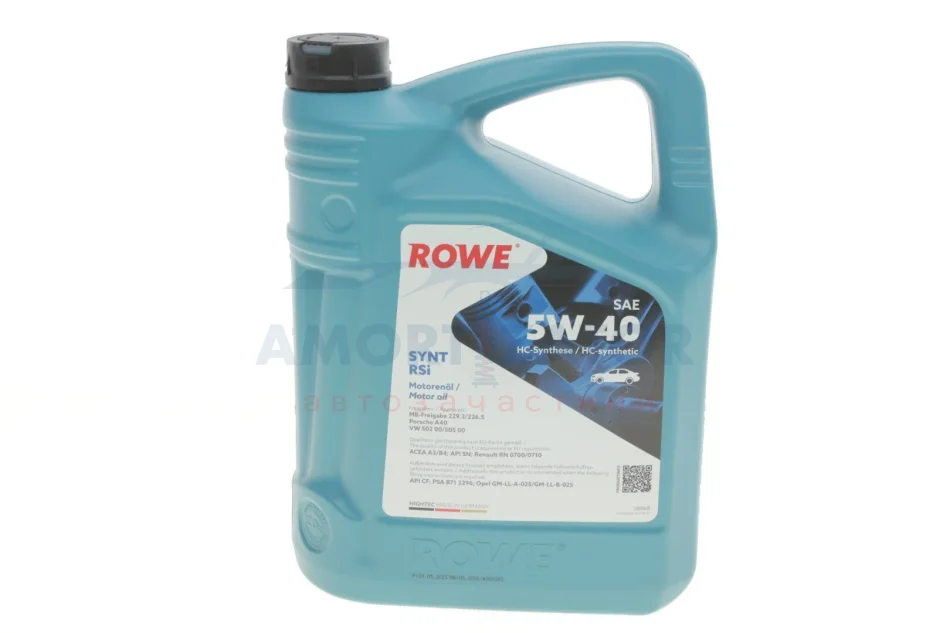 Олива моторна HIGHTEC SYNT RSi SAE 5W-40 (5 L) ROWE 20068005099 (фото 1)
