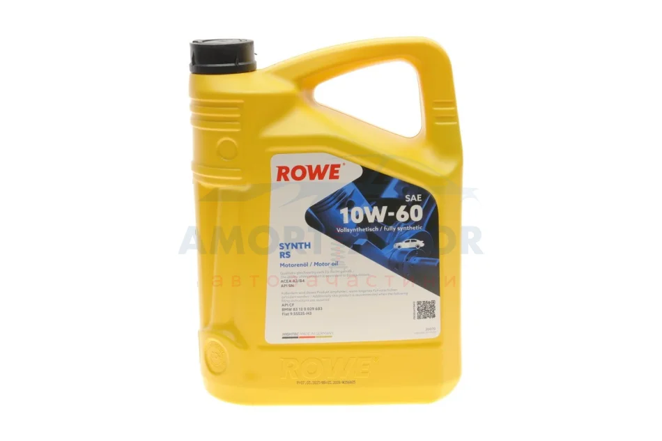 Олива моторна HIGHTEC SYNTH RS SAE 10W-60 (5 L) ROWE 20070005099 (фото 1)