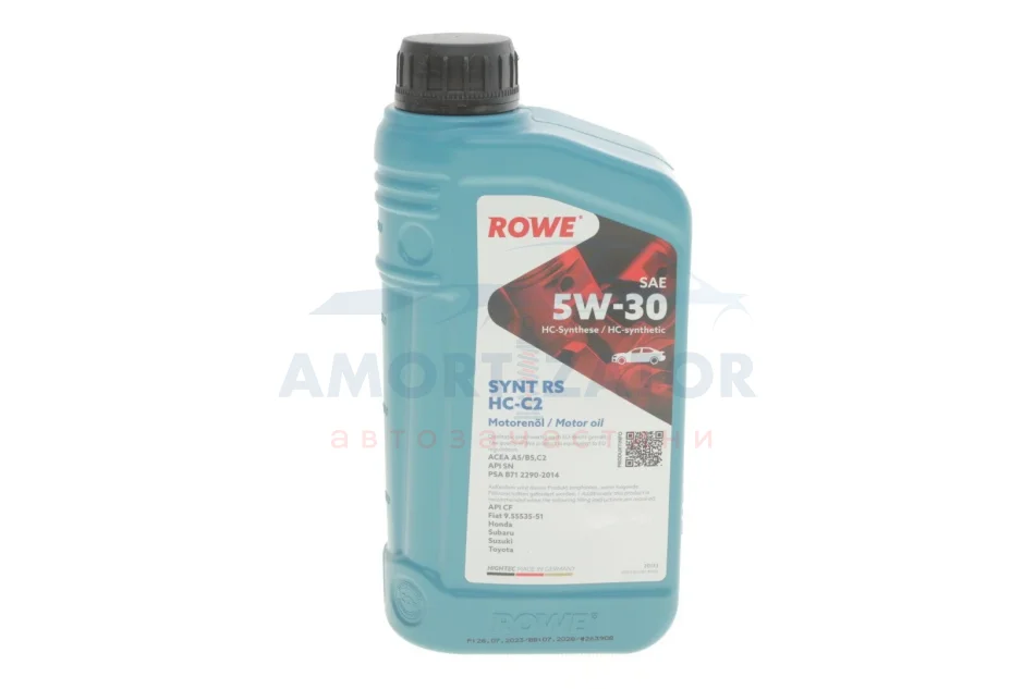 Олива моторна HIGHTEC SYNT RS SAE 5W-30 HC-C2 (1 L) ROWE 20113001099 (фото 1)