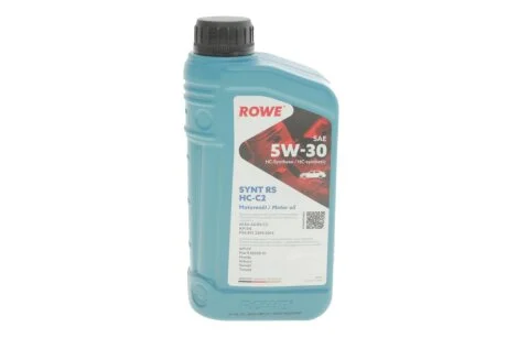 Олива моторна HIGHTEC SYNT RS SAE 5W-30 HC-C2 (1 L) ROWE 20113001099