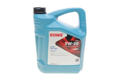 Олива моторна HIGHTEC SYNT RSP 290 SAE 5W-30 (5 L) ROWE 20114005099