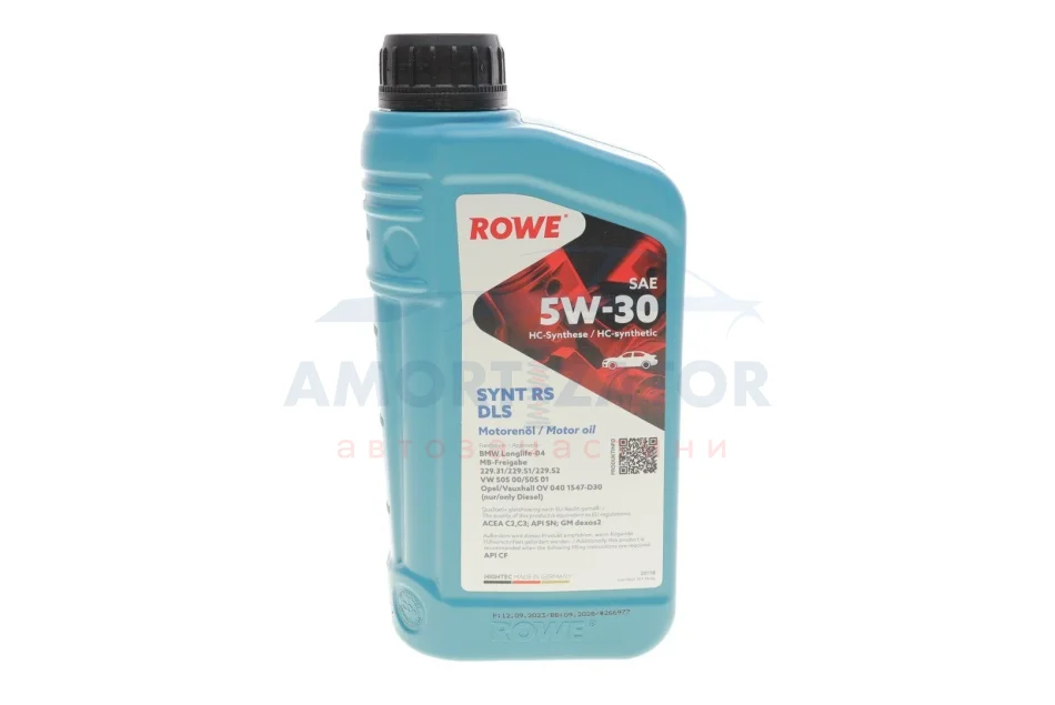 Олива моторна HIGHTEC SYNT RS DLS SAE 5W-30 (1 L) ROWE 20118001099 (фото 1)
