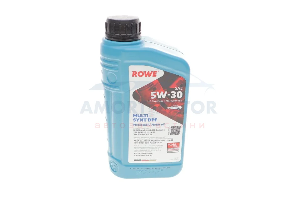 Олива моторна HIGHTEC MULTI SYNT DPF SAE 5W-30 (1 L) ROWE 20125001099 (фото 1)