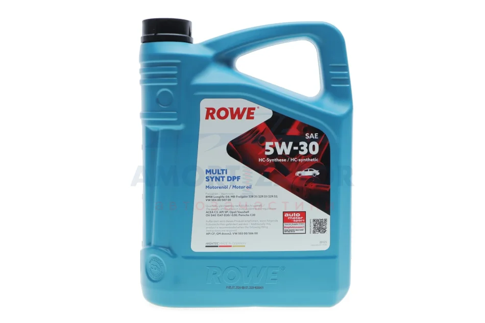 Олива моторна HIGHTEC MULTI SYNT DPF SAE 5W-30 (4 L) ROWE 20125004099 (фото 1)