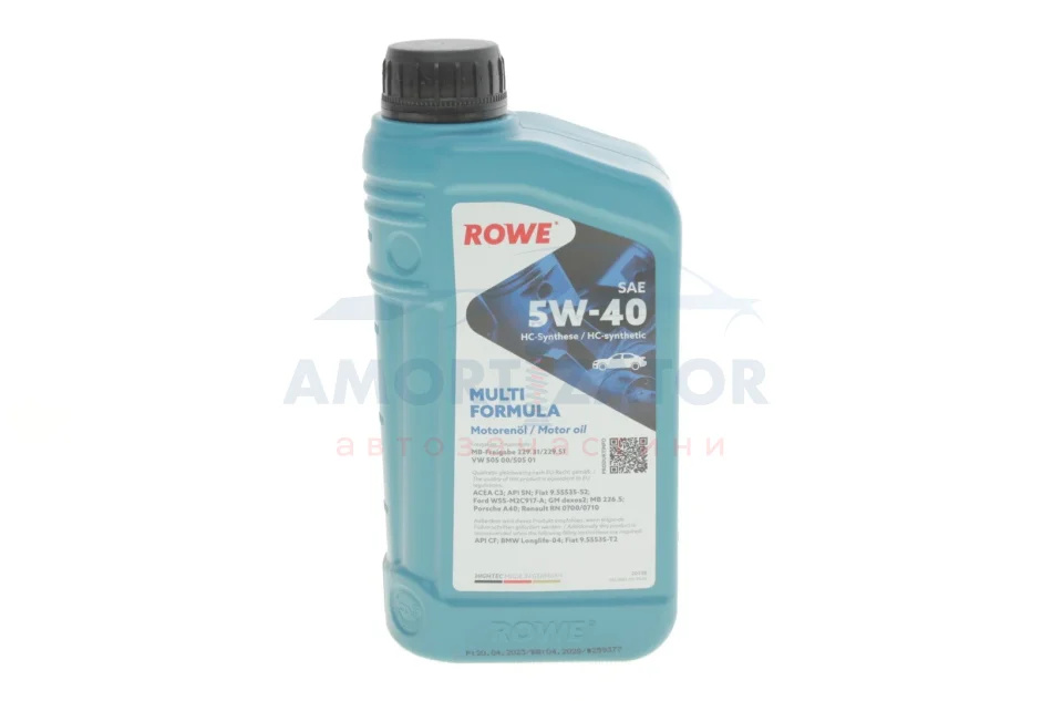 Олива моторна HIGHTEC MULTI FORMULA SAE 5W-40 (1 L) ROWE 20138001099 (фото 1)