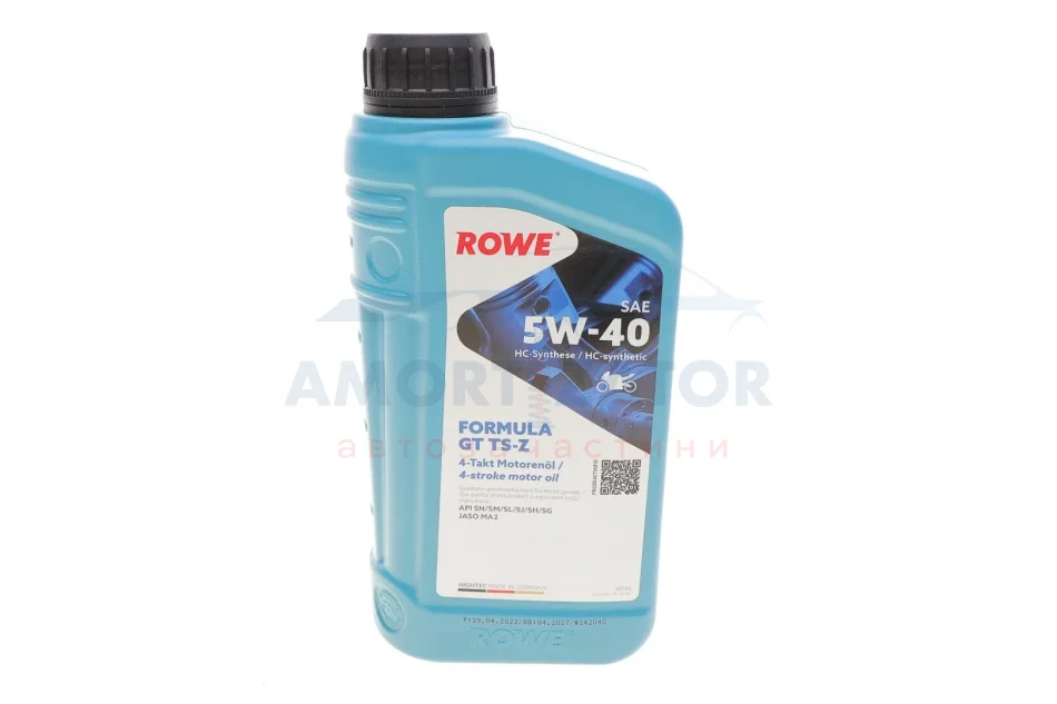 Олива моторна HIGHTEC FORMULA GT SAE 5W-40 TS-Z (1 L) ROWE 20143001099 (фото 1)