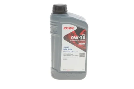 Олива моторна HIGHTEC SYNT RSF 950 SAE 0W-30 (1 L) ROWE 20150001099