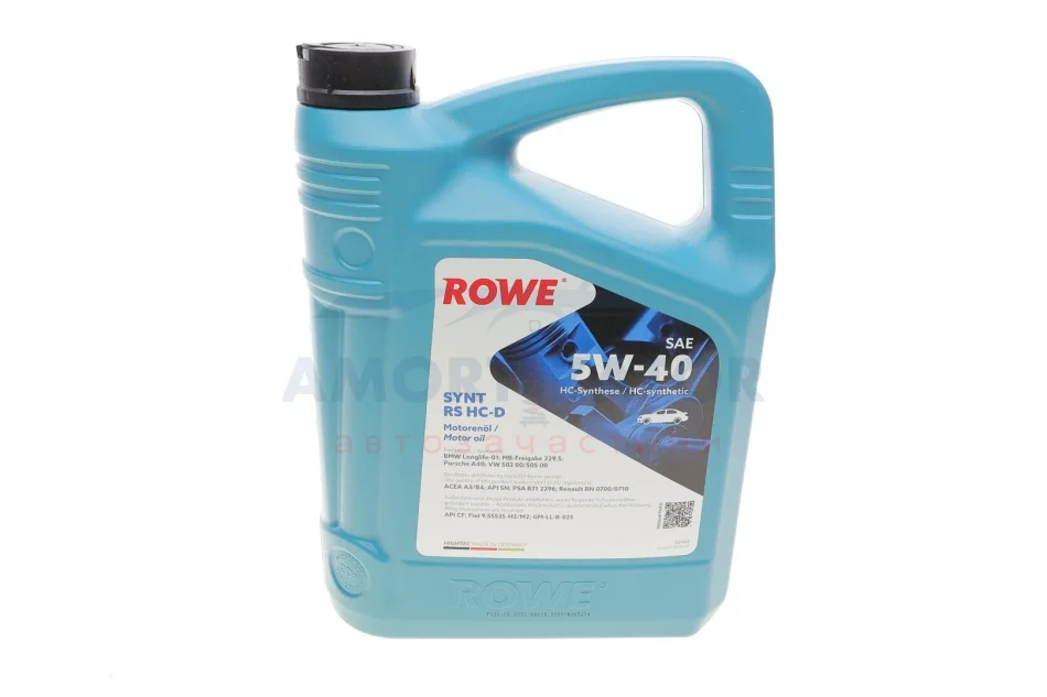 Олива моторна HIGHTEC SYNT RS HC-D SAE 5W-40 (4 L) ROWE 20163004099 (фото 1)