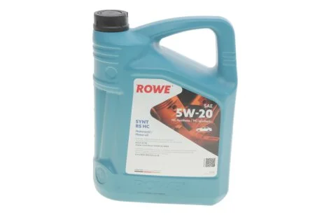 Олива моторна HIGHTEC SYNT RS HC SAE 5W-20 (5 L) ROWE 20186005099
