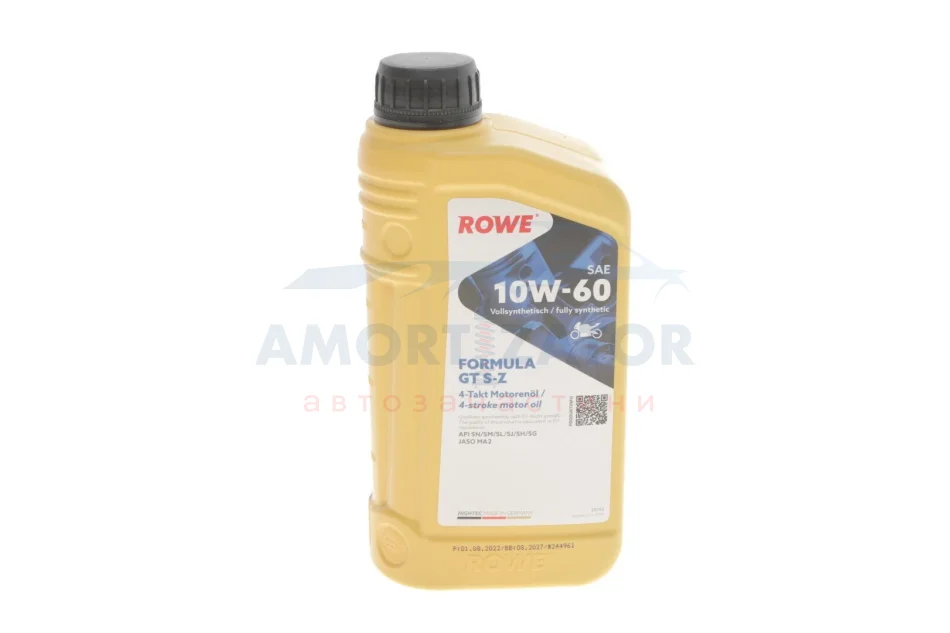 Олива моторна HIGHTEC FORMULA GT SAE 10W-60 S-Z (1 L) ROWE 20192001099 (фото 1)