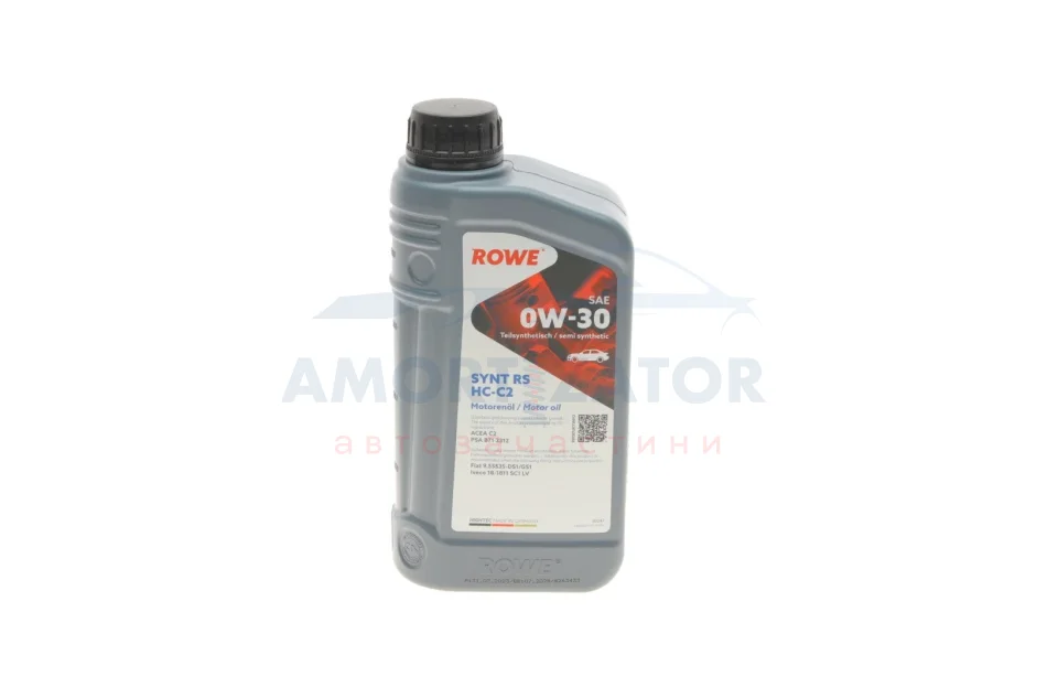 Олива моторна HIGHTEC SYNT RS SAE 0W-30 HC-C2 (1 L) ROWE 20247001099 (фото 1)