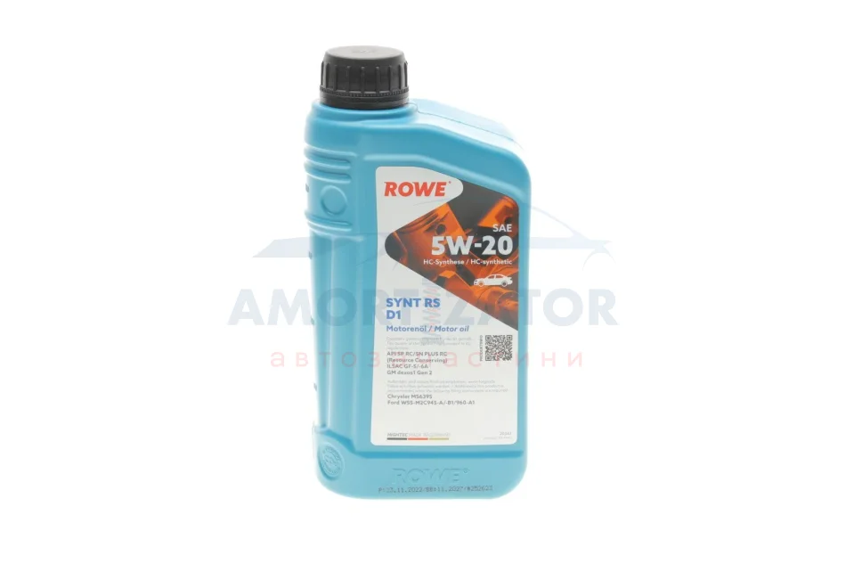 Олива моторна HIGHTEC SYNT RS D1 SAE 5W-20 (1 L) ROWE 20342001099 (фото 1)
