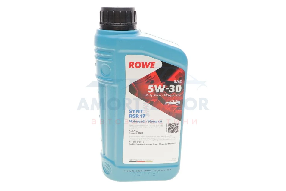 Олива моторна HIGHTEC SYNT RSR 17 SAE 5W-30 (1 L) ROWE 20370001099 (фото 1)