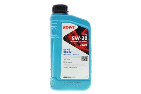 Олива моторна HIGHTEC SYNT RSS 03 SAE 5W-30 (1 L) ROWE 20372001099