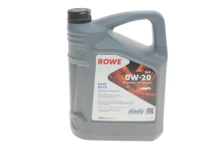 Олива моторна HIGHTEC SYNT RS C5 SAE 0W-20 (5 L) ROWE 20379005099