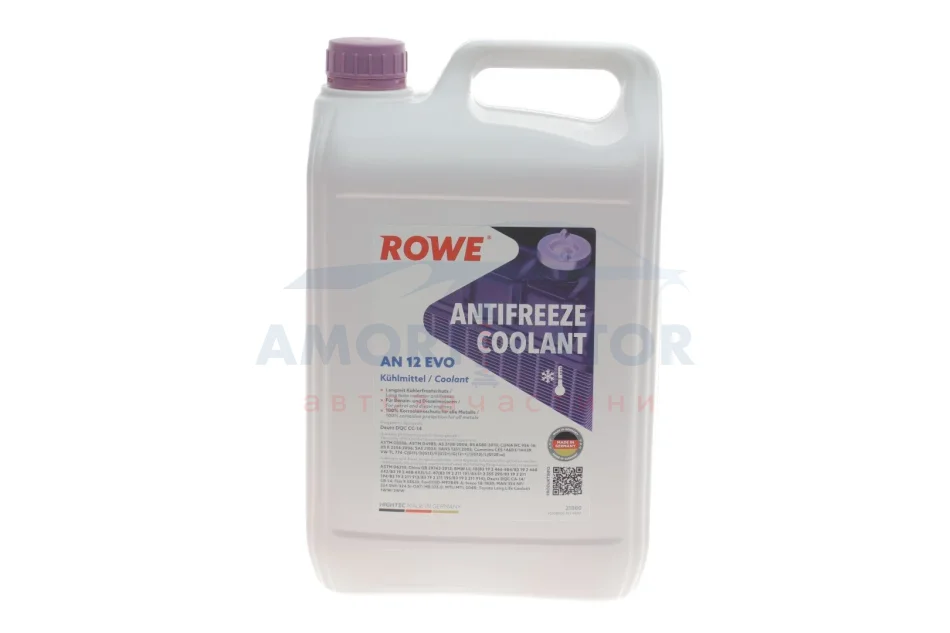 Рідина охолоджуюча HIGHTEC ANTIFREEZE COOLANT AN 12 EVO (5 L) ROWE 21080005099 (фото 1)