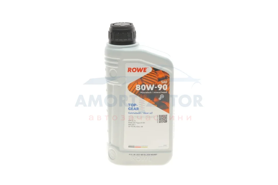 Олива трансмісійна HIGHTEC TOPGEAR SAE 80W-90 (1 L) ROWE 25001001099 (фото 1)