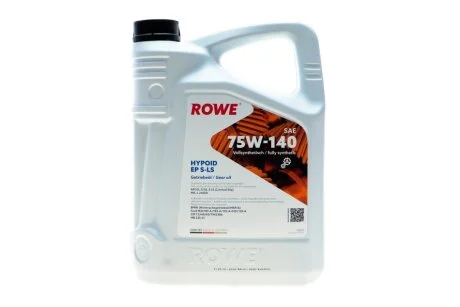 Олива трансмісійна HIGHTEC HYPOID EP SAE 75W-140 S-LS (5 L) ROWE 25029005099