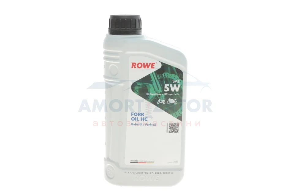 Олива для мото вилок HIGHTEC FORK OIL 5W HC (1 L) ROWE 30551001099 (фото 1)