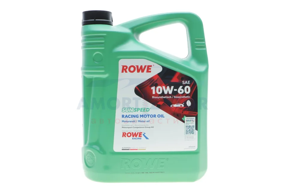 Олива моторна SUNSPEED RACING MOTOR OIL SAE 10W-60 (5 L) ROWE 4920019005099 (фото 1)