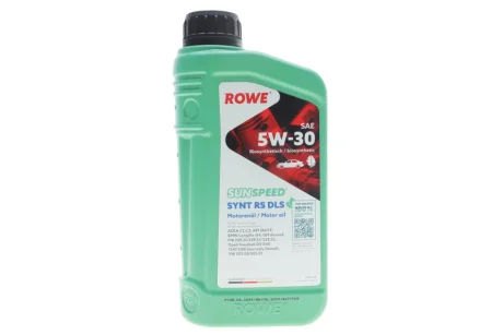 Олива моторна SUNSPEED SYNT RS DLS SAE 5W-30 (1 L) ROWE 4920118001099