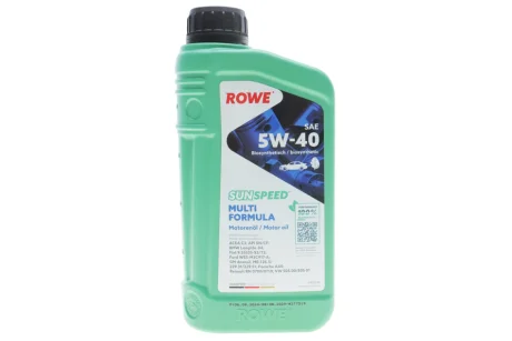 Олива моторна SUNSPEED MULTI FORMULA SAE 5W-40 (1 L) ROWE 4920138001099
