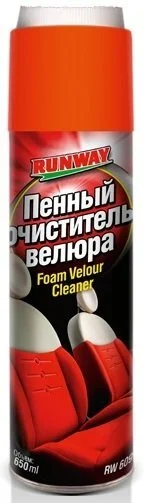 0.65л VELOR CLEANER пінний очищувач велюру (аероз) RUNWAY RW6091 (фото 1)