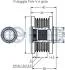 OPEL Шків генератора ASTRA J 09- RUVILLE 542377 (фото 2)