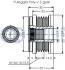 OPEL Шків генератора ASTRA J GTC 1.4 11-15, CORSA D 1.4 09-14 RUVILLE 542588 (фото 2)