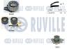 К-кт ГРМ (+помпа) Fiat Doblo 1.9D 01-/Punto 1.9D 00- RUVILLE 5503561 (фото 1)