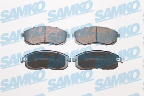 Комплект гальмівних накладок, дискове гальмо SAMKO 5SP090