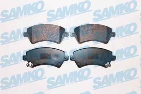Комплект гальмівних накладок, дискове гальмо SAMKO 5SP1002