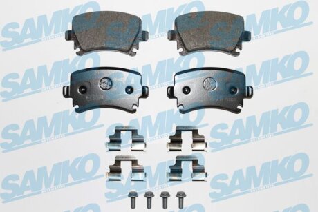 Комплект гальмівних накладок, дискове гальмо SAMKO 5SP1219K