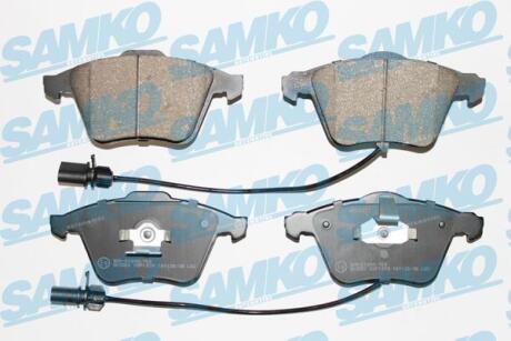 Комплект гальмівних накладок, дискове гальмо SAMKO 5SP1239