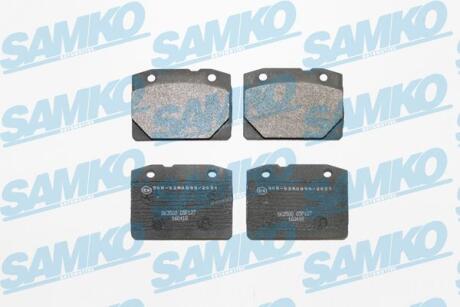 Комплект гальмівних накладок, дискове гальмо SAMKO 5SP127
