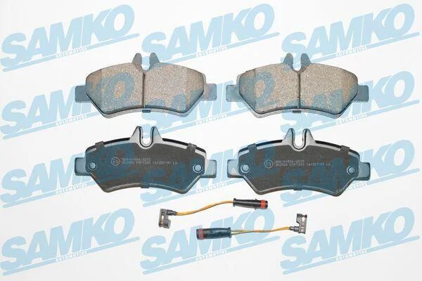 Комплект гальмівних накладок, дискове гальмо SAMKO 5SP1293 (фото 1)