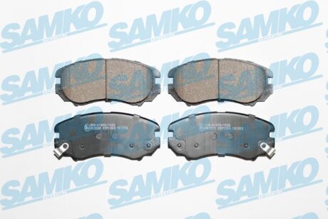 Комплект гальмівних накладок, дискове гальмо SAMKO 5SP1369