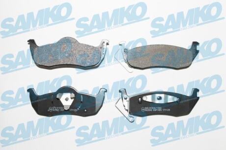 Комплект гальмівних накладок, дискове гальмо SAMKO 5SP1405