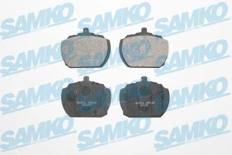 Комплект гальмівних накладок, дискове гальмо SAMKO 5SP143