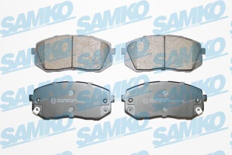 Комплект гальмівних накладок, дискове гальмо SAMKO 5SP1689
