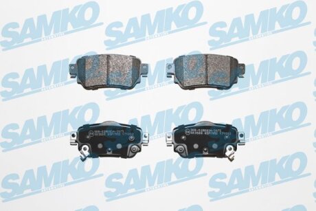 Комплект гальмівних накладок, дискове гальмо SAMKO 5SP1992
